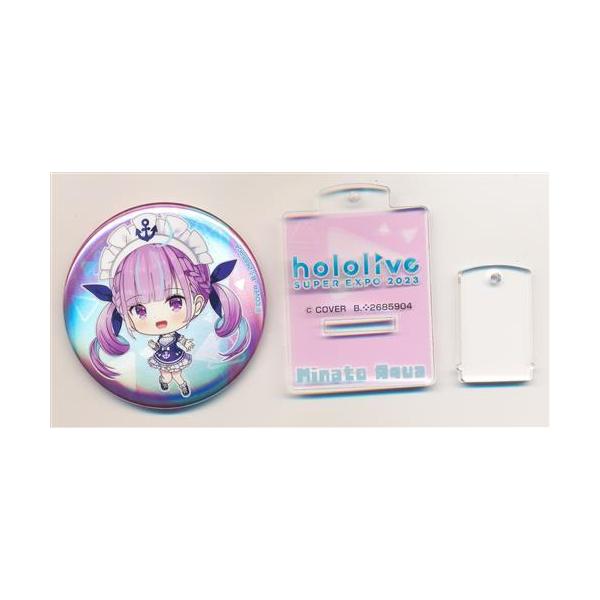 ホロライブ hololive SUPER EXPO 2023 開催記念缶バッジ&スタンド B 湊