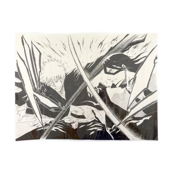 BLEACH 夜一　セル画　2セット BLEACH EX. 複製原稿 -165. Dark Side of Universe 2- 黒崎一護&朽木白