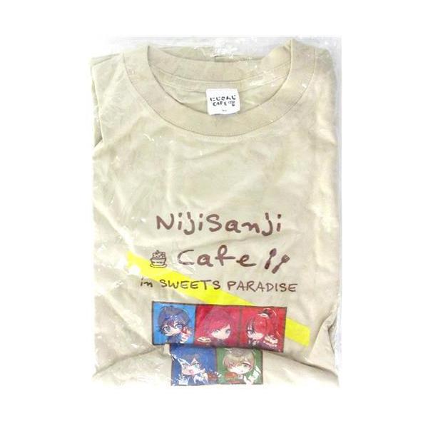 未開封にじさんじ×SWEETS PARADISE にじさんじCAFEオリジナルTシャツ ベージュ エデン組