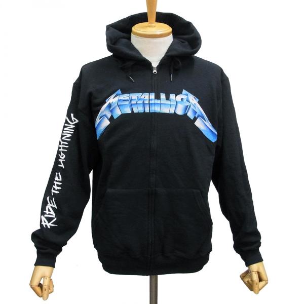 Metallica Ride The Lightning Zip Up Hooded Sweatshirt メタリカ オフィシャル バンドパーカー フードパーカー ジップアップ Buyee Buyee 提供一站式最全面最專業現地yahoo Japan拍賣代bid代拍代購服務 Bot Online