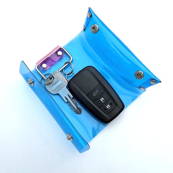 全11色 ダブルホック キーケース キーホルダー キーリング スマートキー メンズ レディース クリア 透明 acp pst Yahoo店 送料無料 受注生産 2~4週