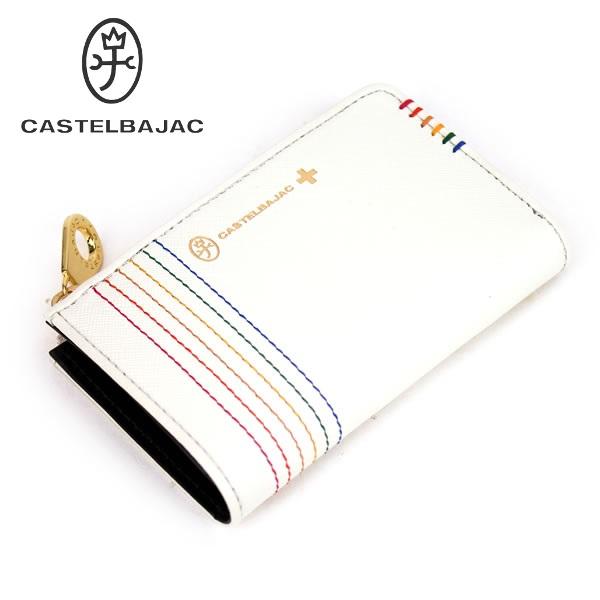 CASTELBAJAC カステルバジャック 牛革 L字ファスナー財布 多収納 