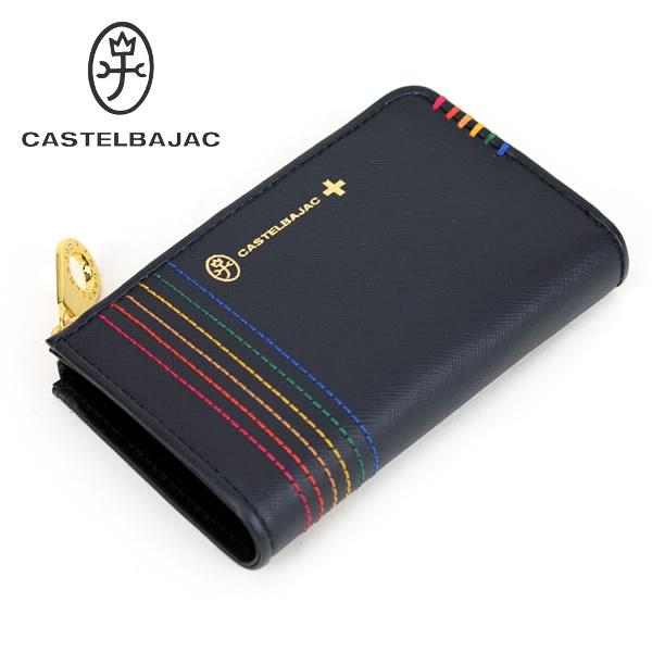 CASTELBAJAC カステルバジャック 牛革 L字ファスナー財布 多収納
