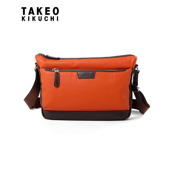 TAKEO KIKUCHI タケオキクチ 定価2,2万 ショルダーバッグ 牛革