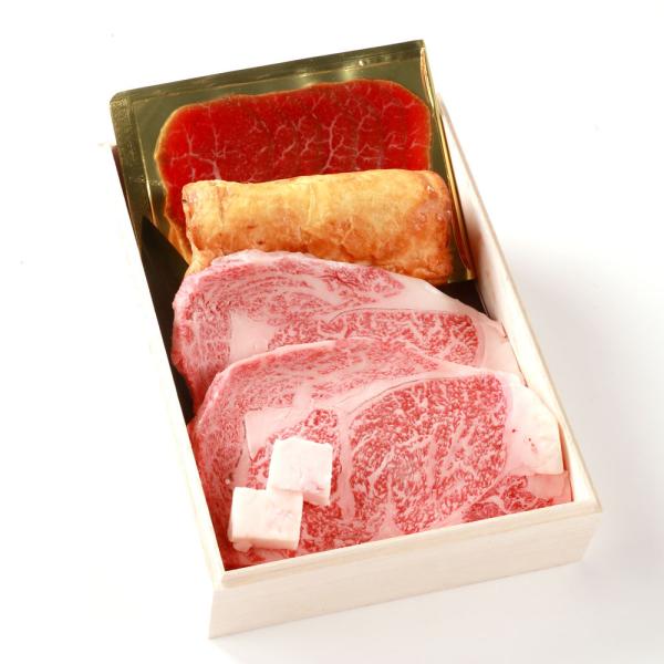 神戸牛 牛肉 神戸ビーフ 証明書付き  神戸牛ギフトセットB (ステーキ2枚 贈答用木箱入りセット)
