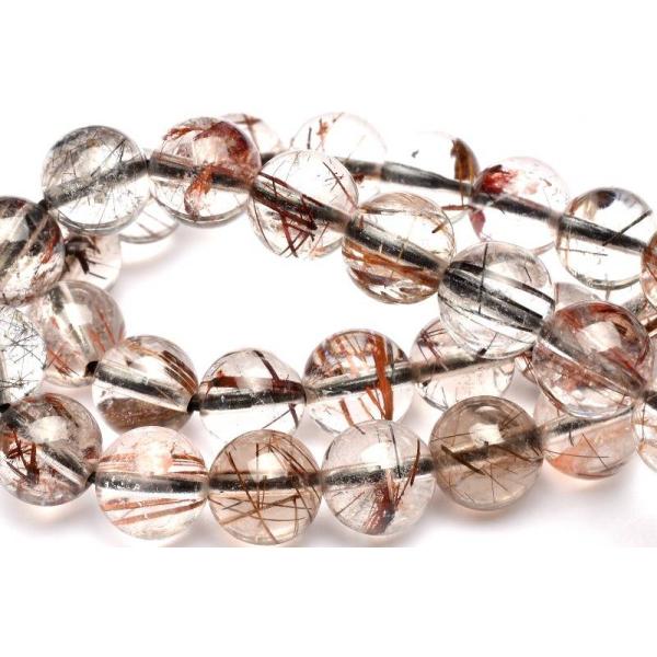 希少 ガーデンルチルクォーツ 7mm ブレスレット 1個売り _BG5005-7