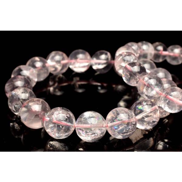 虹入り！◇マダガスカル産 アイリスローズクォーツ 10.5mm