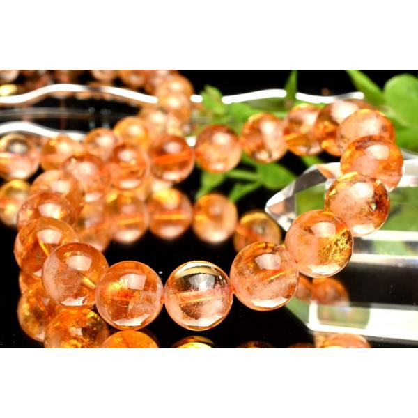 希少 エンジェルフェザーシトリン 9mm ブレスレット 1個売り _BG5644-9