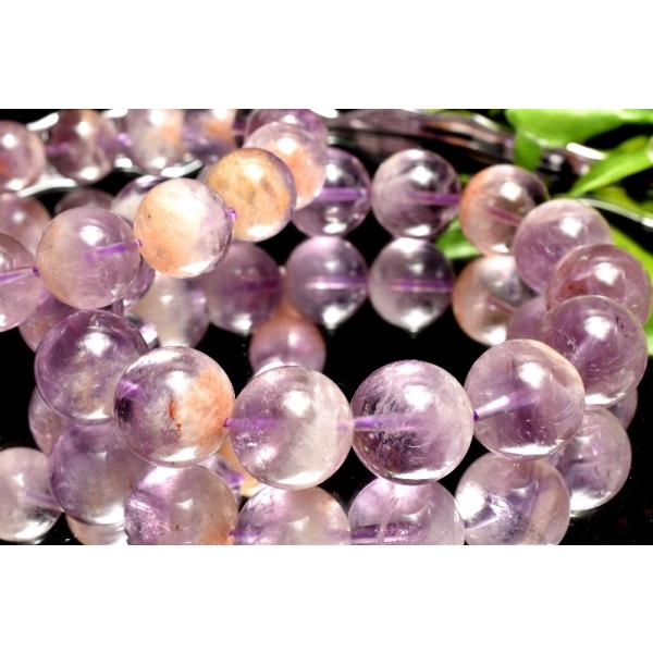 バイカラー◇内包美 アメジストガーデンクォーツ 13.5mm ブレスレット