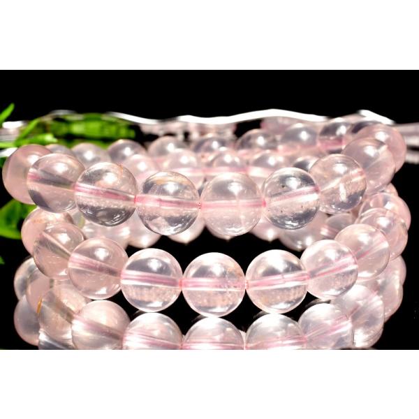 ライモナイト入り ローズクォーツ 10mm ブレスレット 1個売り _BG5759