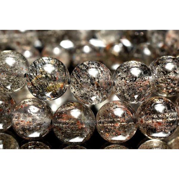 希少共生 オージャイトガーネットインクォーツ 10.5mm ブレスレット 1