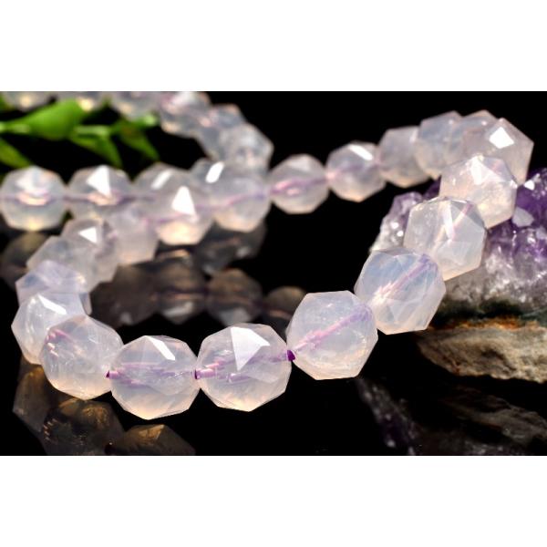 とろみ質感◇希少 スコロライト 9.5mm スターカット ブレスレット 1個