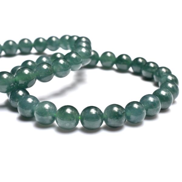 グアテマラ産◇希少マンサーノ翡翠 ブルージェダイト 青翡翠 8mm