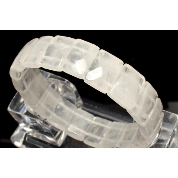 天然の魅力 本水晶クリスタルクォーツ　11x15mm　バングル 1個売り _BG6447