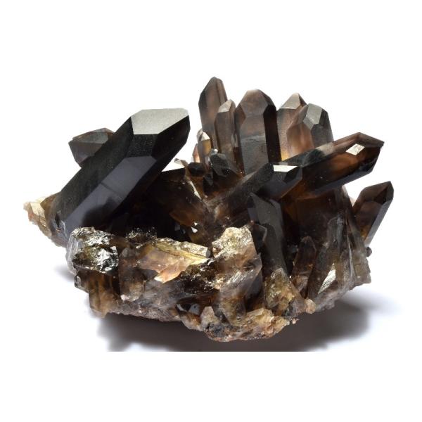 1点物】浄化や魔除けに 黒水晶モリオン 119x93x60mm クラスター 原石