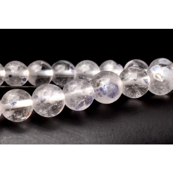 1点物】希少！ フローライトインクォーツ 6.5mm ブレスレット_