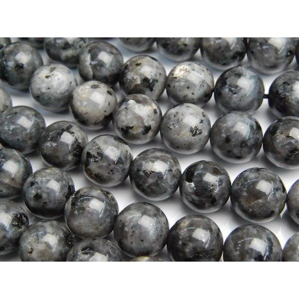ラルビカイト (ブラックラブラドライト)」 12mm 1連（約38cm）_LR172 