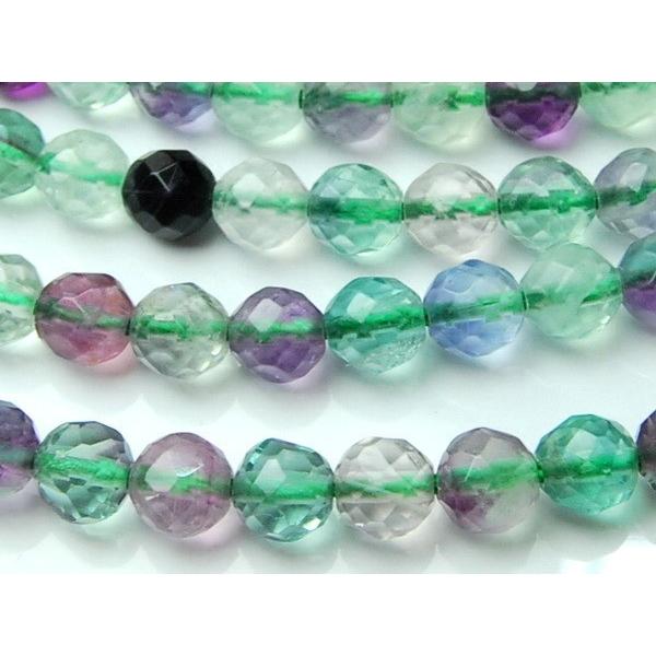 フローライト 64面カットA」 6mm 1連（約38cm）_LR32 ☆5000円以上 