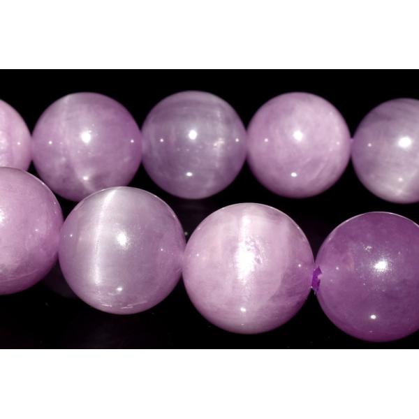 1点物】高品質◇キャッツアイ クンツァイト 12mm ブレスレット _M9178