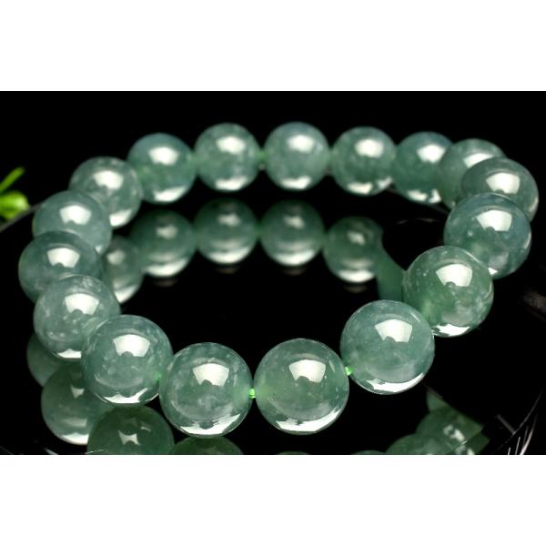 1点物】グアテマラ産◇希少 ブルージェダイト 青翡翠 11.5mm