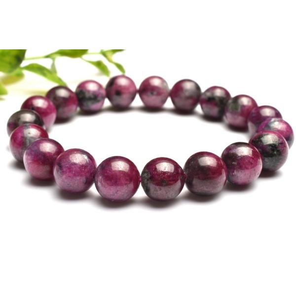 1点物】鮮やか◇ルビーたっぷり ルビーインクォーツ 10.5mm