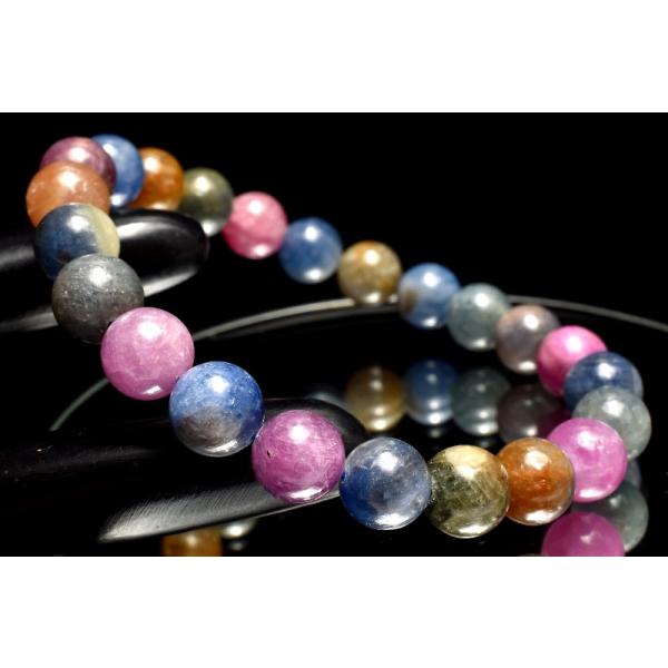 1点物】天然非加熱 マルチカラーサファイア(コランダム) 8.5mm