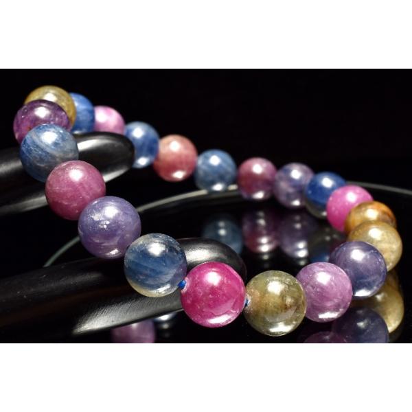 1点物】天然非加熱 マルチカラーサファイア(コランダム) 9.5mm