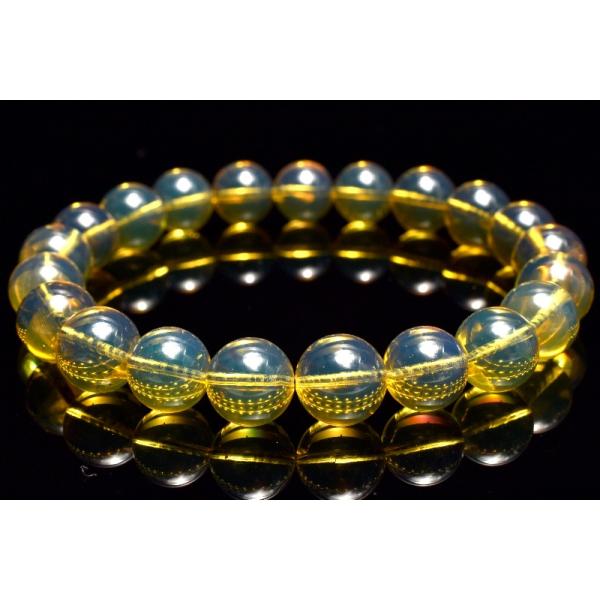 1点物】希少メキシコ産◇天然琥珀 ブルーアンバー(琥珀) 9mm