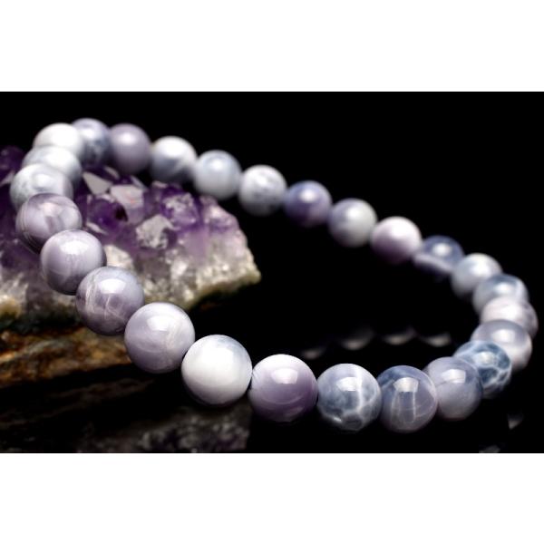 ★パープルラリマー？ 11.3ミリ珠 ビーズ⑥(珍品！) 1点物】AAA希少◇人気アイテム パープルラリマー 7mm ブレスレット