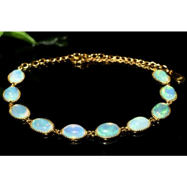 ★プレシャスオパール 4.5ミリ珠 ブレスレット①(SA+) ☆プレシャスオパール 4.5ミリ珠 ブレスレットB(SA+) - メルカリ