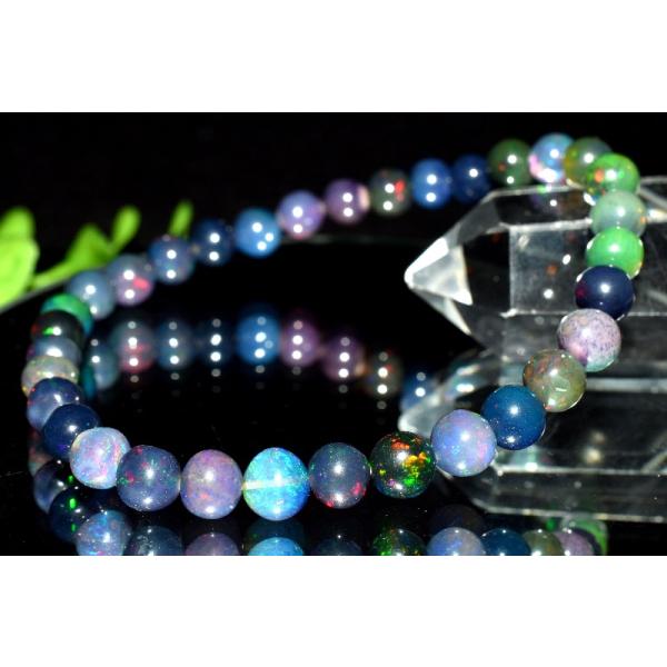 1点物】AAA☆エチオピア産 ブラックプレシャスオパール 5.5mm