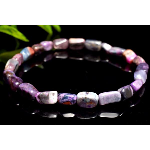 1点物】AAA☆高発色パープル スギライト(杉石) 6-9x4.5-5.5mm ミニ