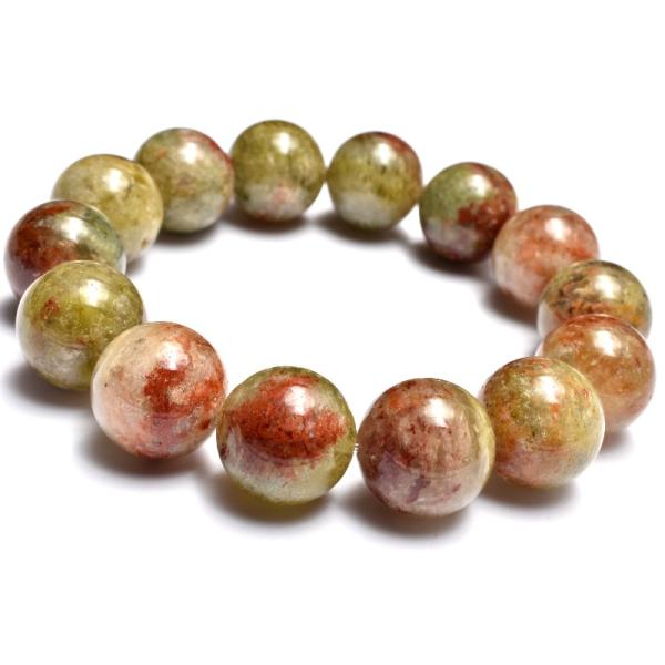 1点物】朝焼けのような庭園水晶 ガーデンクォーツ 16mm ブレスレット