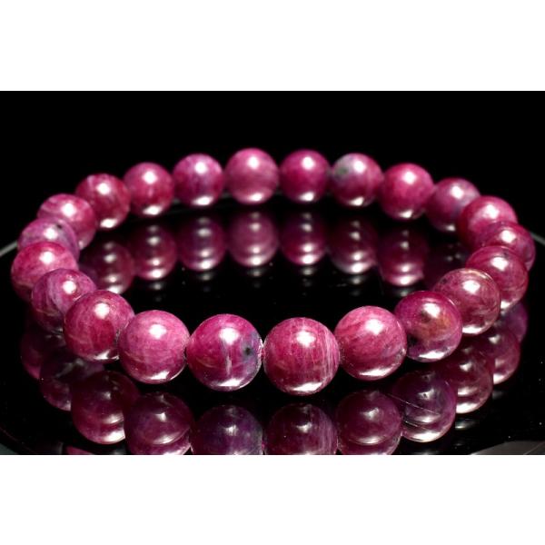 1点物】高品質◇勝利の石 ルビー 8.5mm ブレスレット _MC3129