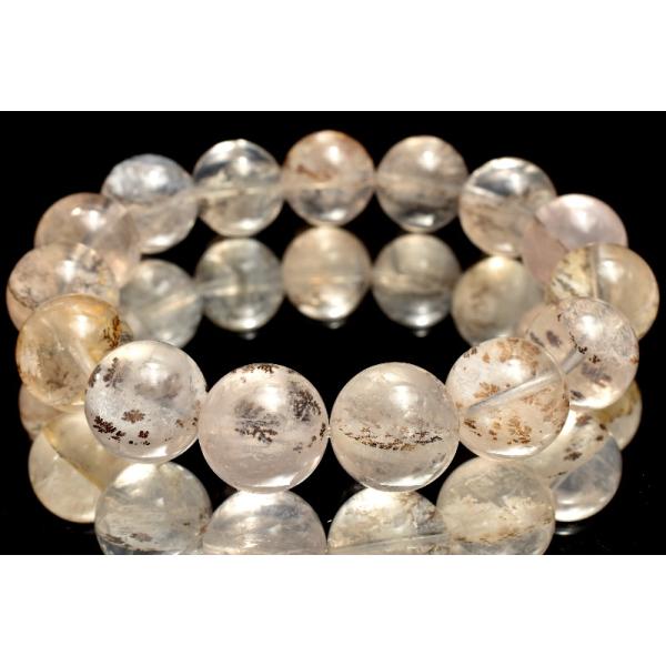 【１点物】自然が生み出した景色 デンドリティッククォーツ　13mm　ブレスレット _MD1664