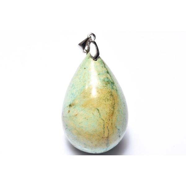 1点物】Silver925◇希少天然 ターコイズ 31x20mm ペンダントトップ