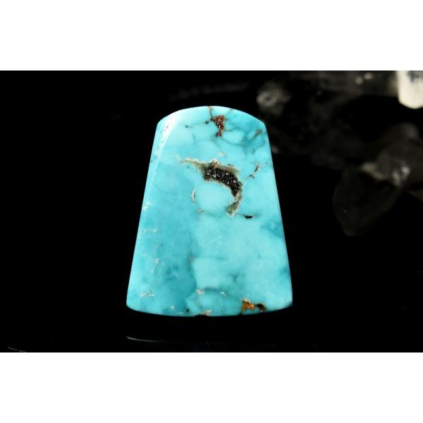 1点物】天然◇希少 ターコイズ 19x15mm プレート ルース _PC7856