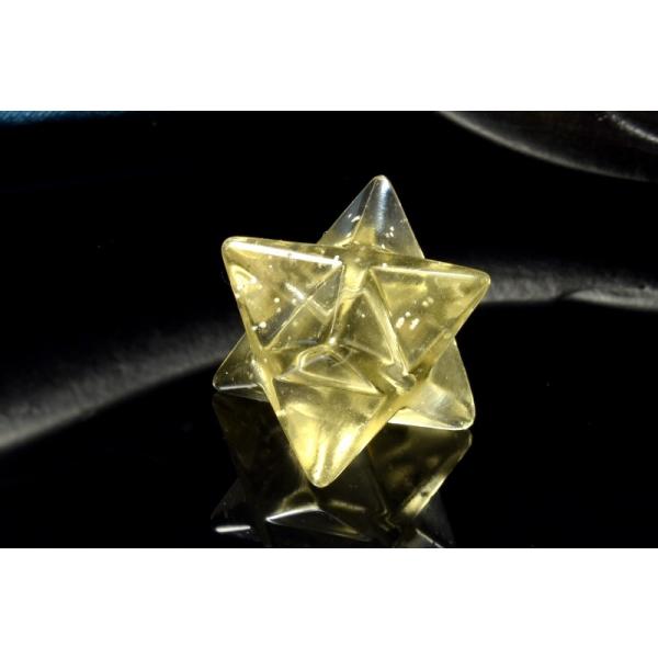 1点物】AAA☆透明レモンカラー リビアングラス 13x14mm マカバスター