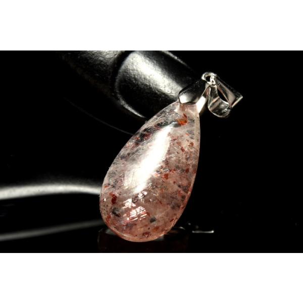 【１点物】AAA☆紅色の煌めき Silver925 レピドクロサイトインフェルドスパー　22x11mm　マーキス ペンダントトップ _PD3265