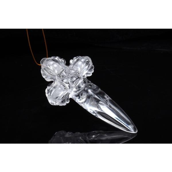 チベット密教法具 水晶 カツマ ブルパ 一体型 48.5~54mm ペンダント