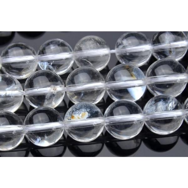 6mm 天然クラック入り水晶 （虹水晶） 1連（約38cm） _R1464 ☆5000円