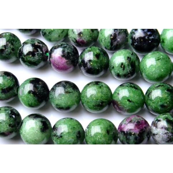 ルビーインゾイサイト」8mm 1連（約38cm）_R1649-8 ☆5000円以上