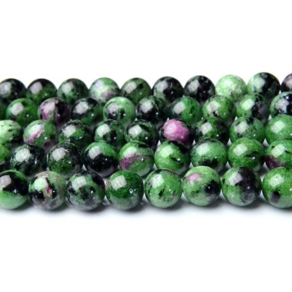 ルビーインゾイサイト」8mm 1連（約38cm）_R1649-8 ☆5000円以上 