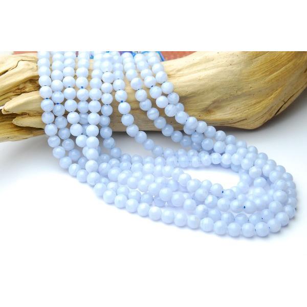 A」ブルーレースアゲート 6mm 1連（約38cm）_R195 ☆5000円以上