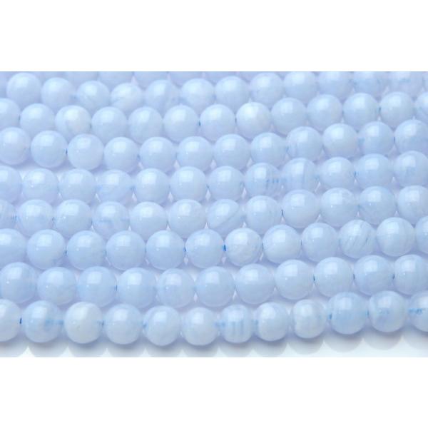 A」ブルーレースアゲート 6mm 1連（約38cm）_R195 ☆5000円以上