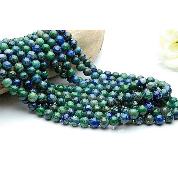 アズロマラカイト」 10mm 1連（約38cm）_R283 ☆5000円以上ネコポス