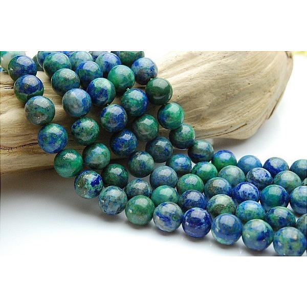 アズロマラカイト」 10mm 1連（約38cm）_R283 ☆5000円以上ネコポス