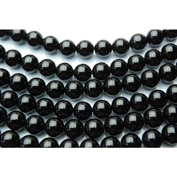 ブラックトルマリン」 8mm 1連（約38cm）_R522 ☆5000円以上ネコポス