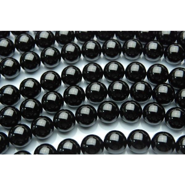 ブラックトルマリン」 10mm 1連（約38cm）_R523 ☆5000円以上ネコポス