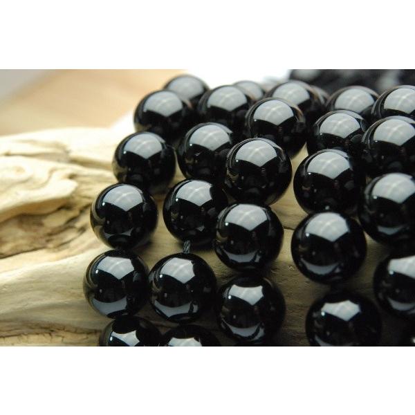 ブラックトルマリン」 10mm 1連（約38cm）_R523 ☆5000円以上ネコポス